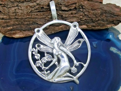 Große elfe anhänger kette - elfe,