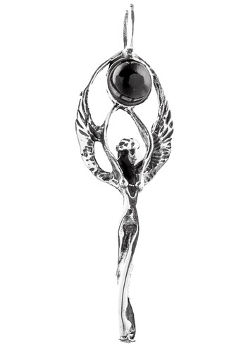 925 silber engel anhänger - silber,