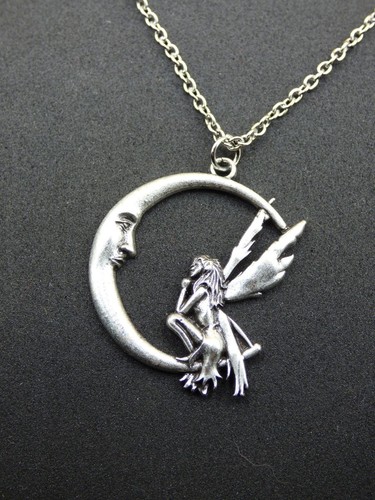 Mond fee elfe amulet kette - mond,